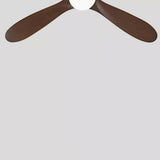 Nordic Simple Solid Wood 3 Blade LED Ceiling Fan Light Image - 12