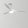 Nordic Simple Solid Wood 3 Blade LED Ceiling Fan Light Image - 9