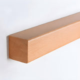 Nordic Simple Wooden Linear Wall Mounted Vanity Light Image - 13