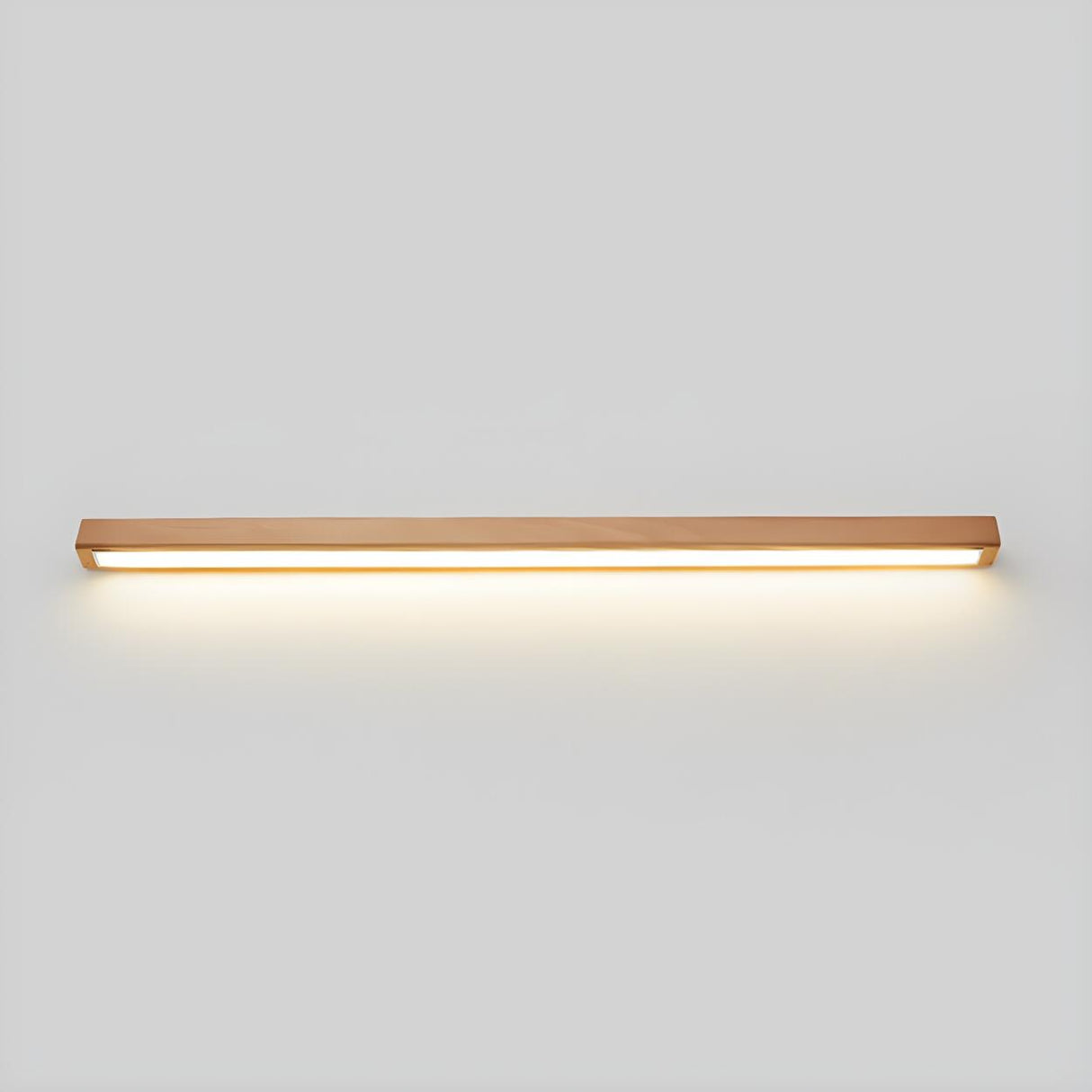 Nordic Simple Wooden Linear Wall Mounted Vanity Light Image - 2