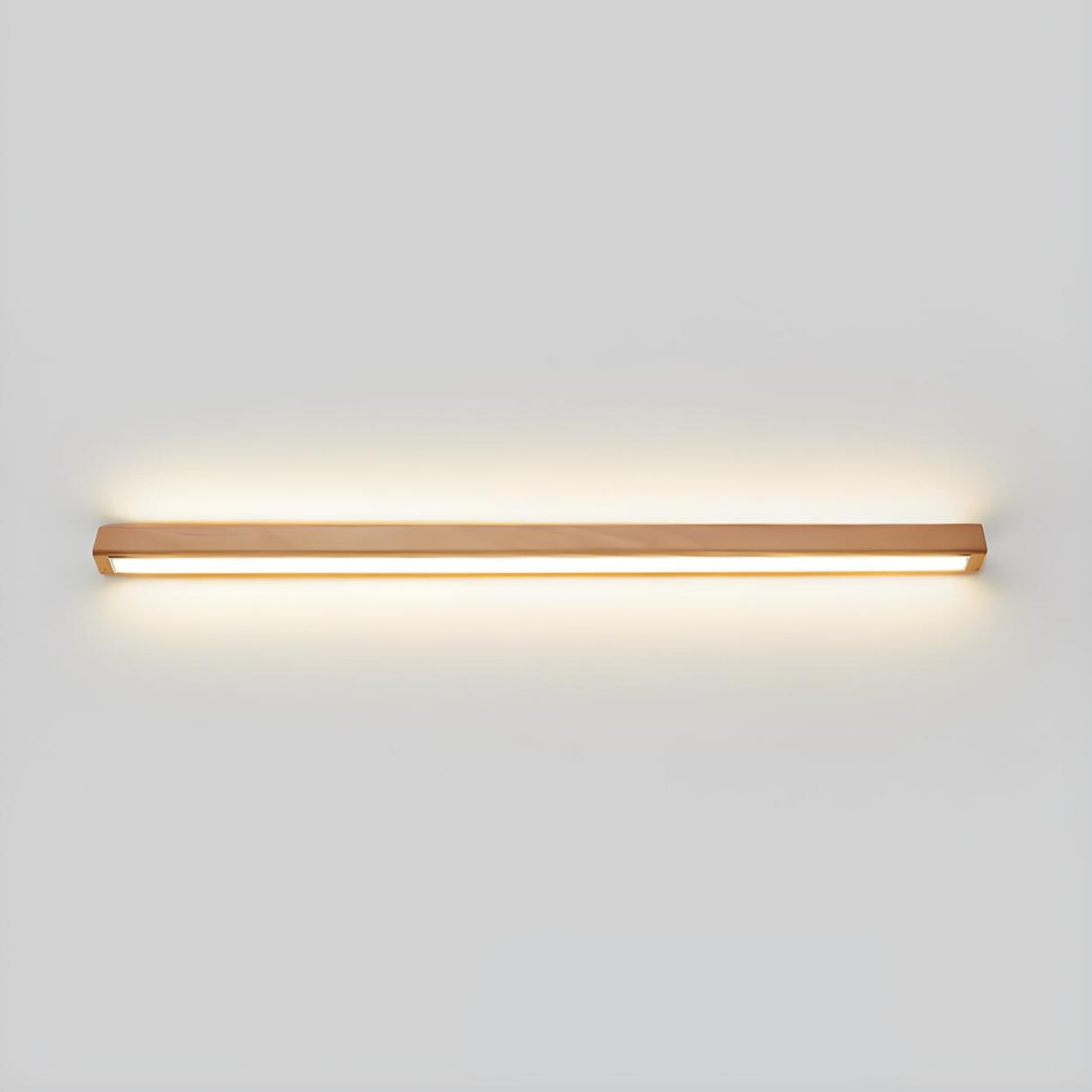 Nordic Simple Wooden Linear Wall Mounted Vanity Light Image - 4