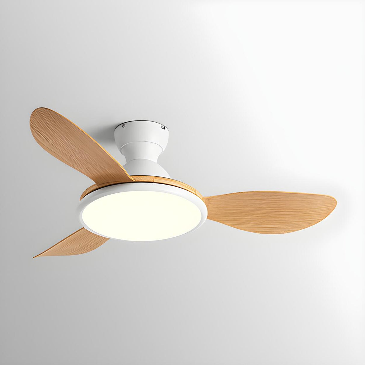 Nordic Style Fashion 3-Blade Ceiling Fan with LED Light Image - 11