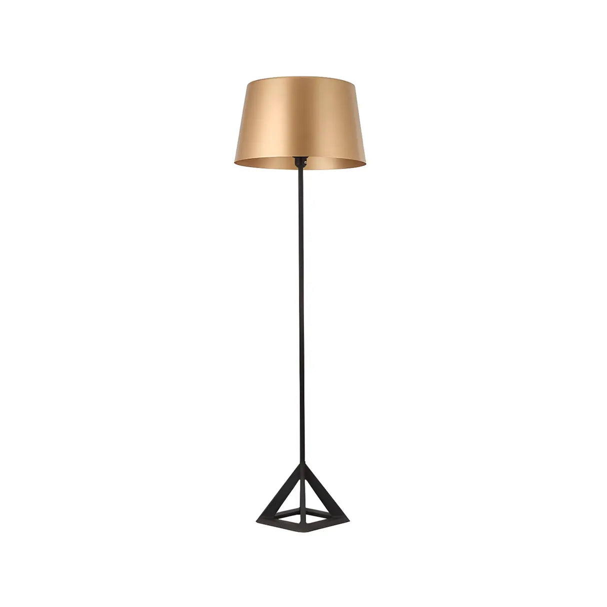 Nordic Style Gold Drum Metal LED Reading Floor Lamp Image - 3