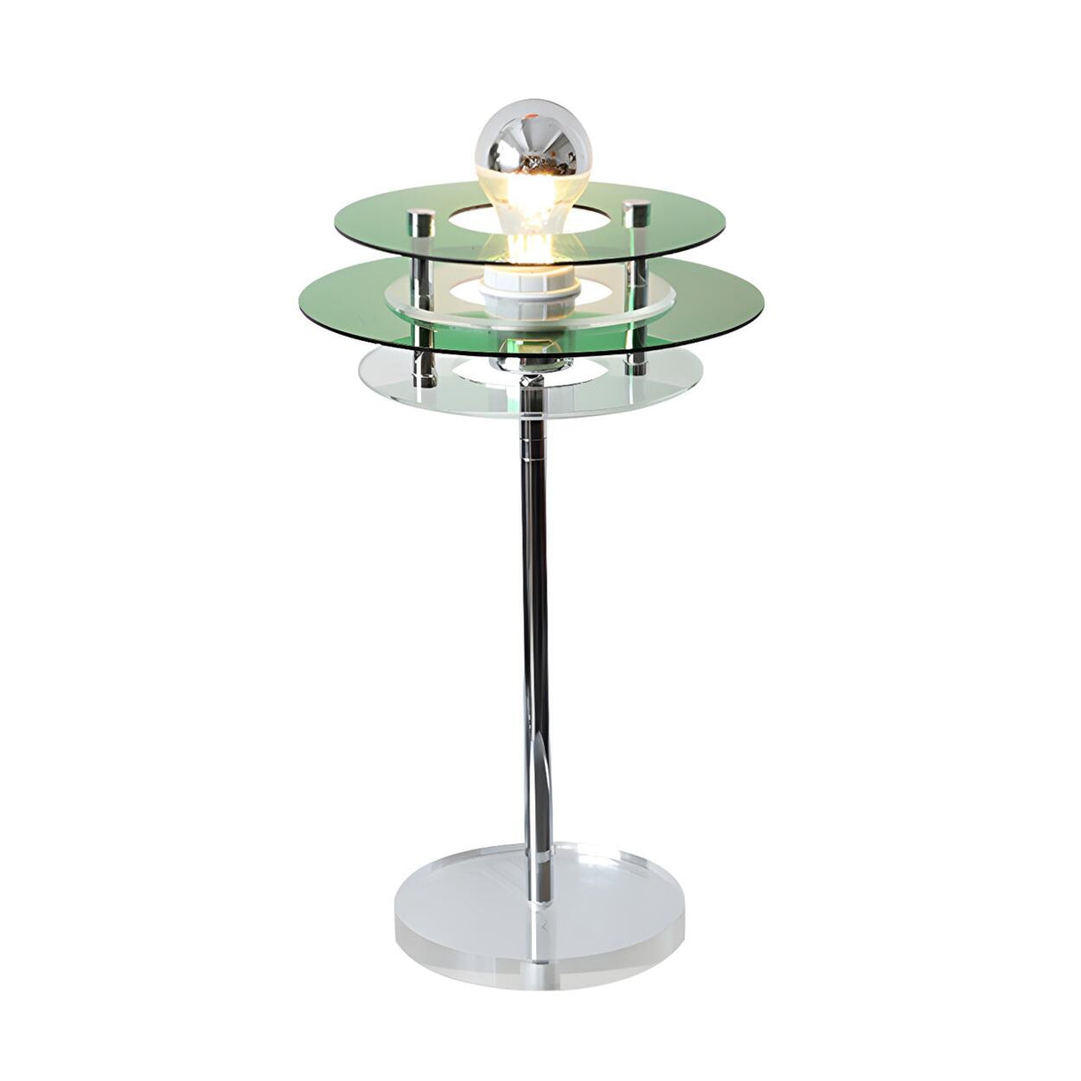 Nordic Unique  Circular Design Metal Bedside Table Lamp Image - 10