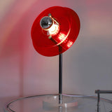 Nordic Unique  Circular Design Metal Bedside Table Lamp Image - 12