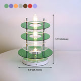 Nordic Unique  Circular Design Metal Bedside Table Lamp #size