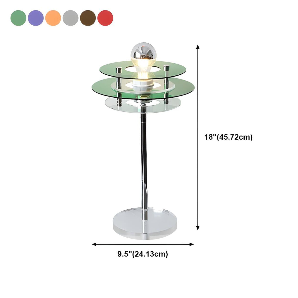 Nordic Unique  Circular Design Metal Bedside Table Lamp Image - 28