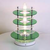 Nordic Unique  Circular Design Metal Bedside Table Lamp Image - 7