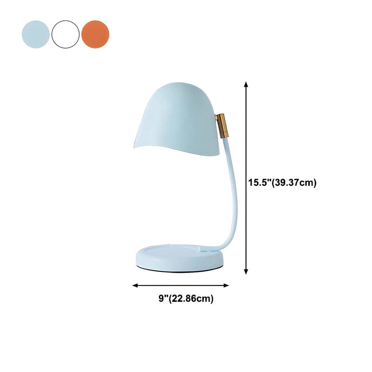 Nordic Unique Eggshell Shape Metal Bedroom Table Lamp 