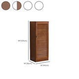 Nordic Vertical Wood Ivory Entryway Shoe Cabinet Storage Image - 50