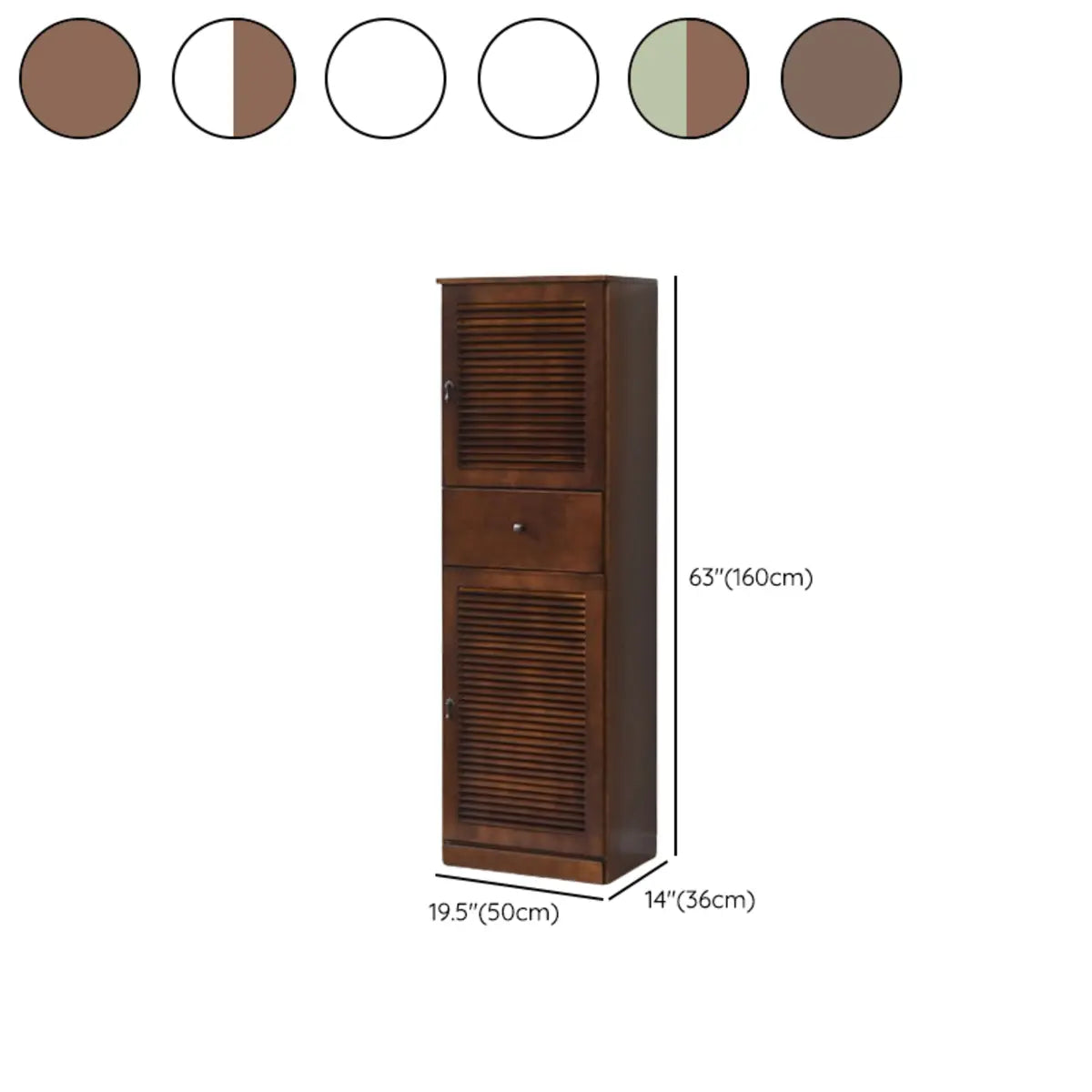 Nordic Vertical Wood Ivory Entryway Shoe Cabinet Storage Image - 54