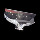 Novelty Large Bird Cascade Steel LED Flush Mount Light Image - 1