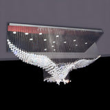 Novelty Large Bird Cascade Steel LED Flush Mount Light Image - 2