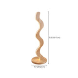 Novelty Wave-Shaped Living Room Wooden Floor Lamp #size