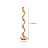 Novelty Wave-Shaped Living Room Wooden Floor Lamp Image - 17