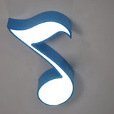 Nursery Colorful Music Note LED Flush Mount Light Image - 7