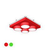 Nursery Kids Building Block LED Flush Mount Light Image - 4