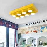 Nursery Playful Building Blocks LED Flush Mount Light Image - 11