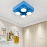 Nursery Playful Building Blocks LED Flush Mount Light Image - 5