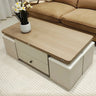 Nut-Brown Foldable Lift Top Coffee Table with Storage Image - 4