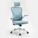 Nylon Frame Ergonomic Mesh Adjustable Blue Office Chair Image - 12