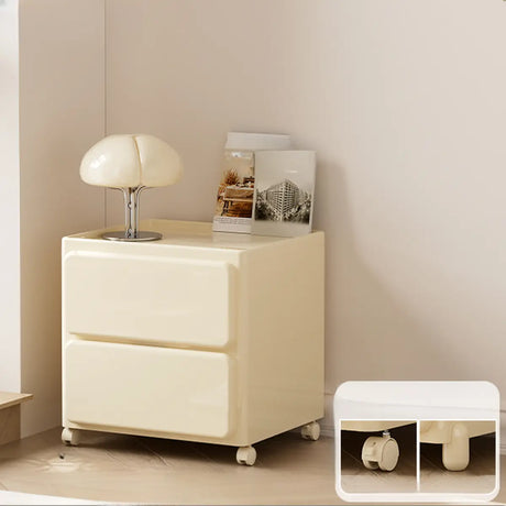 Off-White Acrylic Minimalist Multi-Size Storage Chest Image - 2