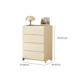 Off-White Acrylic Minimalist Multi-Size Storage Chest Image - 25