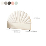 Off-White Arched Upholstered Panel Twin Headboard Image - 14