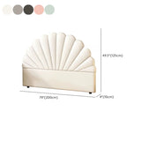 Off-White Arched Upholstered Panel Twin Headboard Image - 17