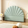 Off-White Arched Upholstered Panel Twin Headboard Image - 9