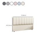 Off-White Rectangular Upholstered Panel Headboard Image - 15