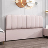 Off-White Rectangular Upholstered Panel Headboard Image - 5