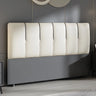 Off-White Rectangular Upholstered Wingback Headboard Image - 17