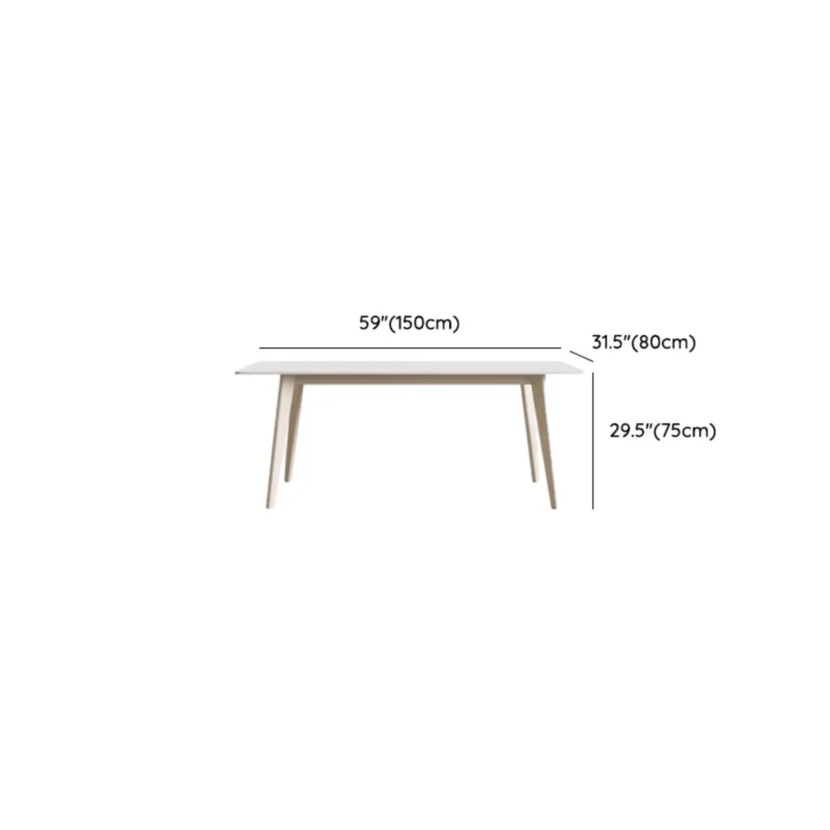 Off-White Slate Dining Table with Upholstered Chairs Image - 16