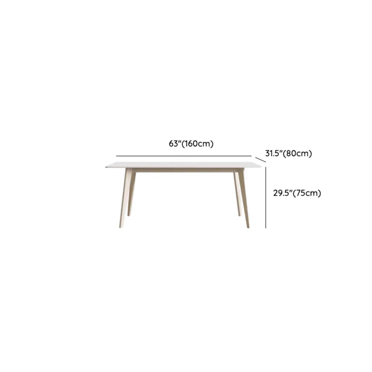 Off-White Slate Dining Table with Upholstered Chairs Image - 17