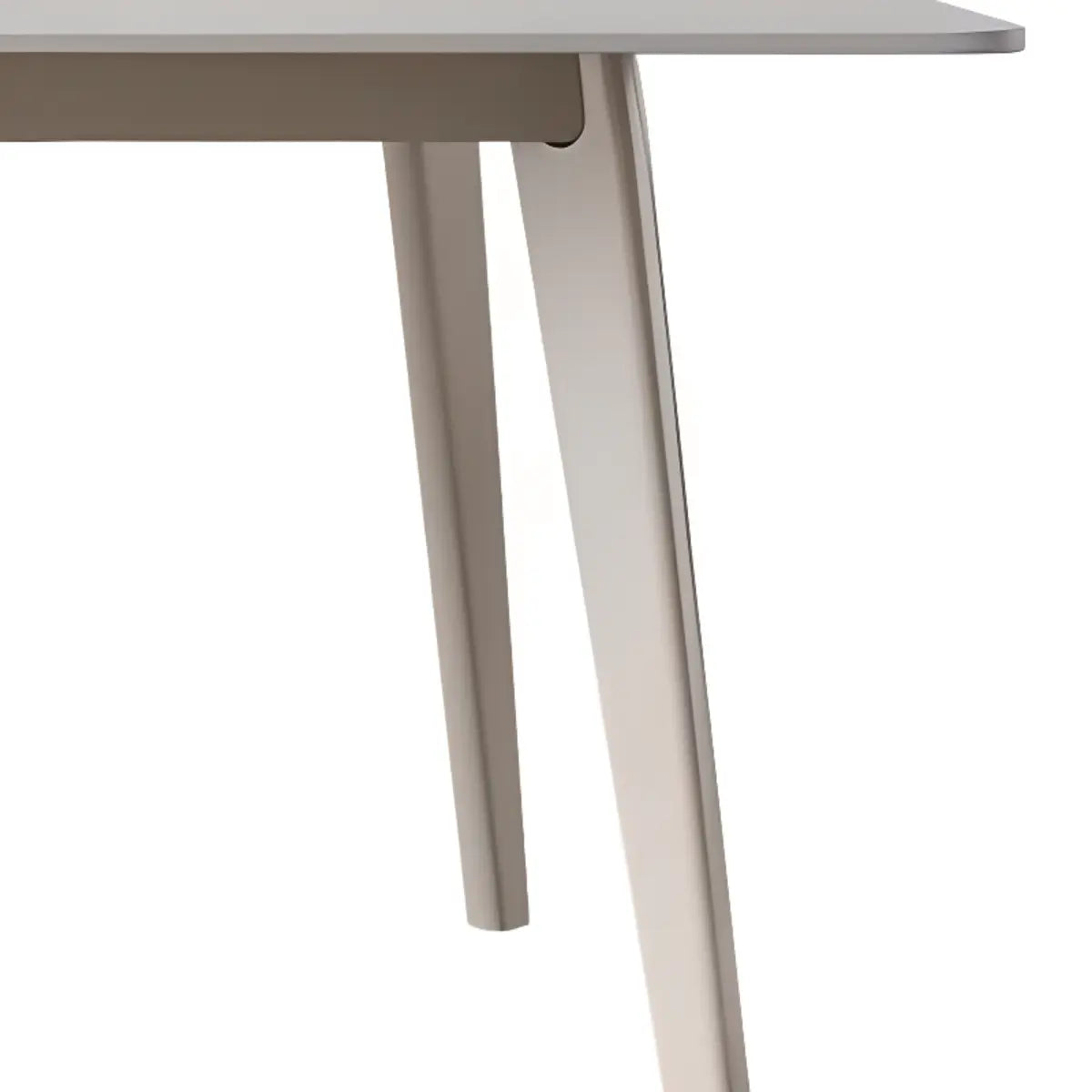 Off-White Slate Dining Table with Upholstered Chairs Image - 4