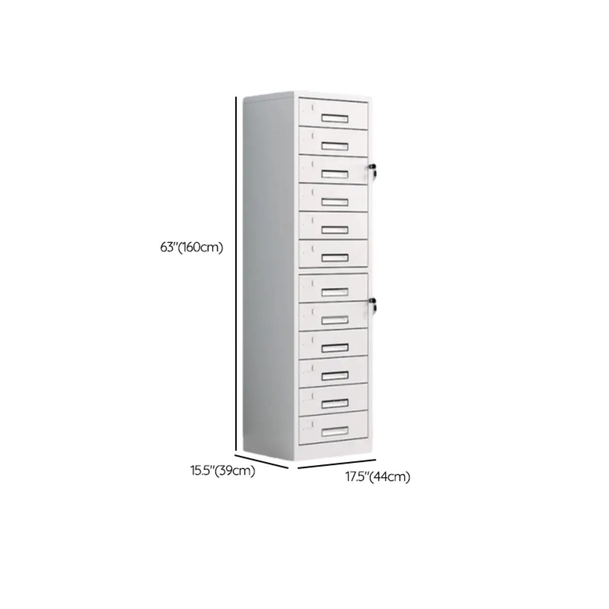 Off-White Steel Glass Doors Lockable Filing Cabinet Image - 36