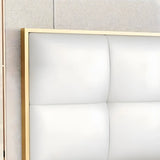 Off-White Tufted Rectangular Upholstered Headboard Image - 10