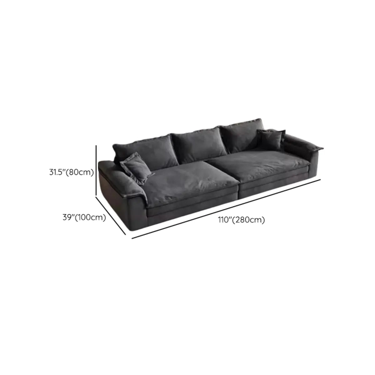 Off-White Water Resistant Leather Modular Sofa Chaise Image - 14