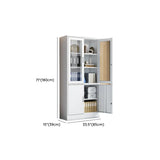 Office Vertical Steel White Clear View Doors Storage Cabinet #size