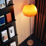 Orange Dome Metal Standing Modern LED Floor Lamp Image - 1