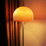 Orange Dome Metal Standing Modern LED Floor Lamp Image - 3