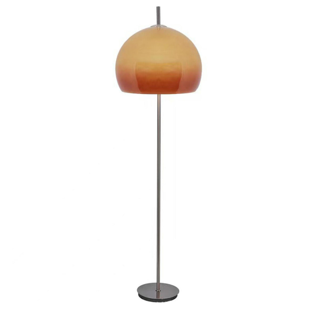 Orange Dome Metal Standing Modern LED Floor Lamp Image - 5