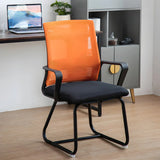 Orange Ergonomic Modern Mesh Mid-Back Office Chair Image - 5