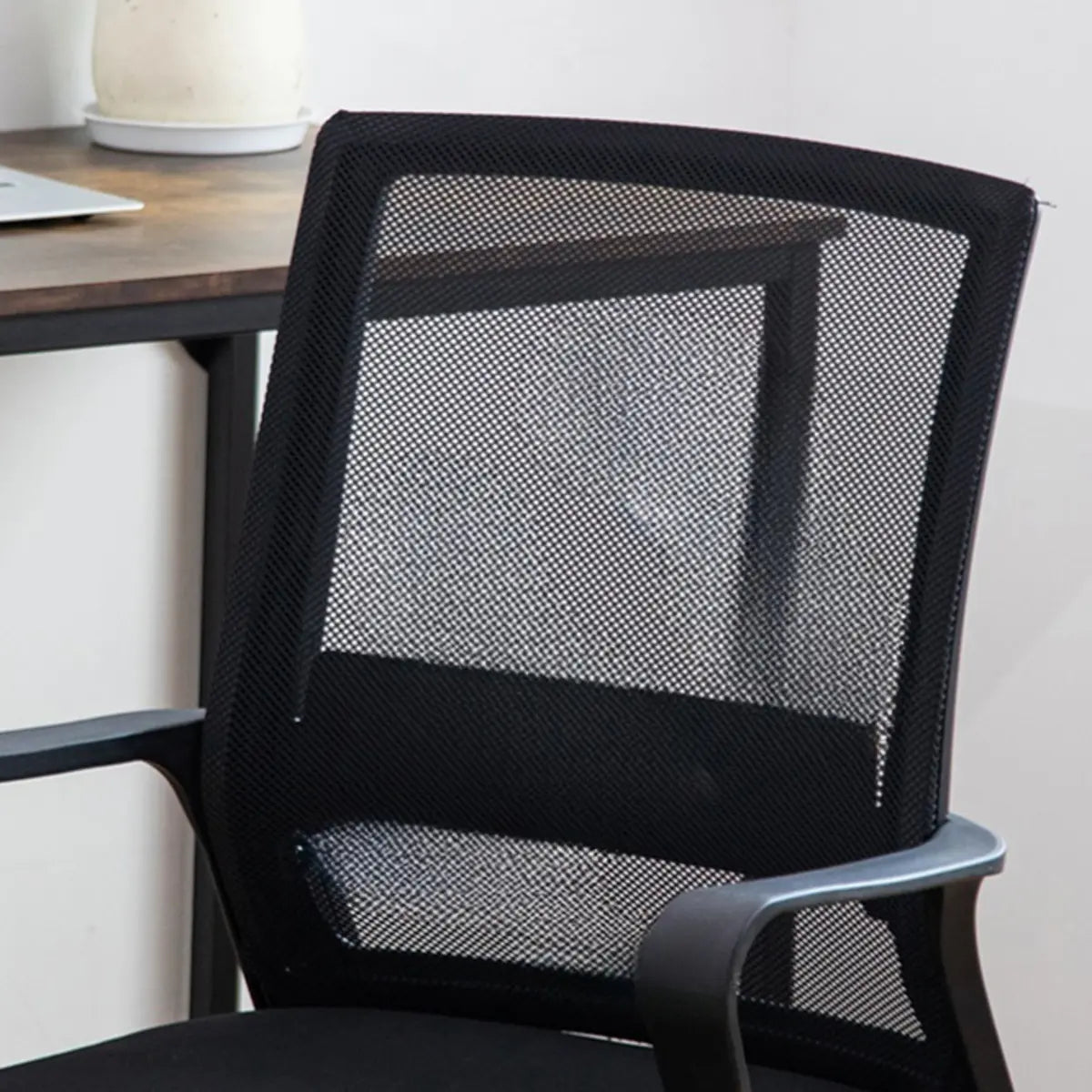 Orange Ergonomic Modern Mesh Mid-Back Office Chair Image - 7