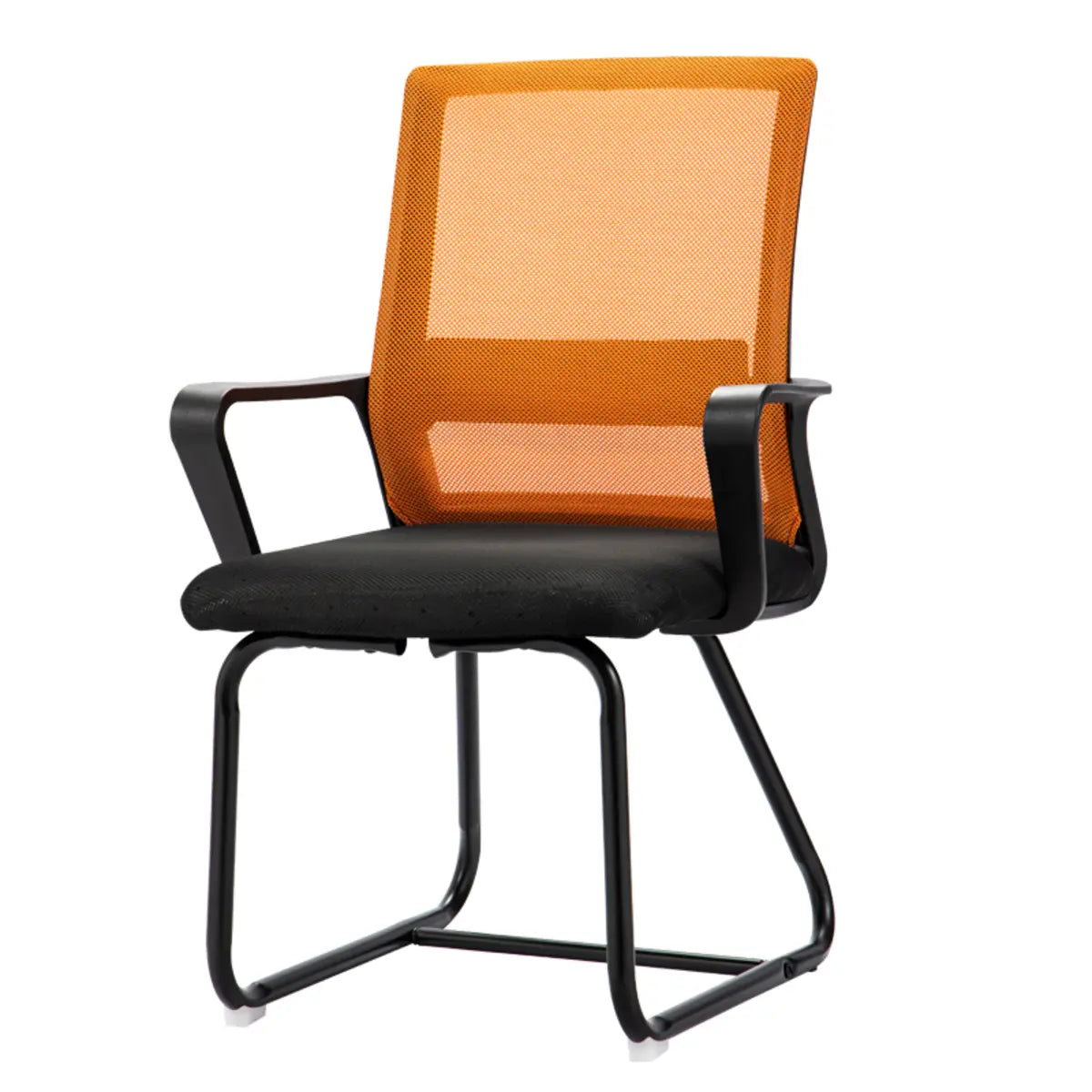 Orange Ergonomic Modern Mesh Mid-Back Office Chair Image - 8