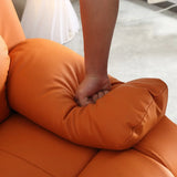 Orange Lockable Back Electric Relax Swivel Recliner Image - 6