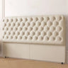 Orange Rectangular Tufted Upholstered Headboard Image - 7