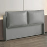 Orange Rectangular Upholstered Wingback Headboard Image - 2