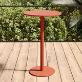 Orange Round Alloy Compact Fixed Bar Set with Stools Image - 10